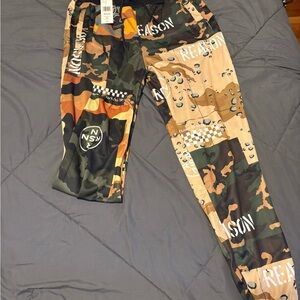 Reason Graphic Camouflage Joggers